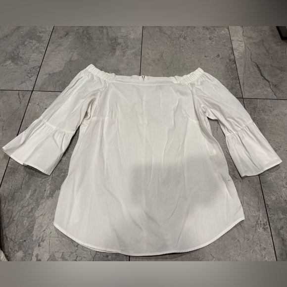 White House Black Market Tops - White House Black Market White Off-Shoulder Blouse